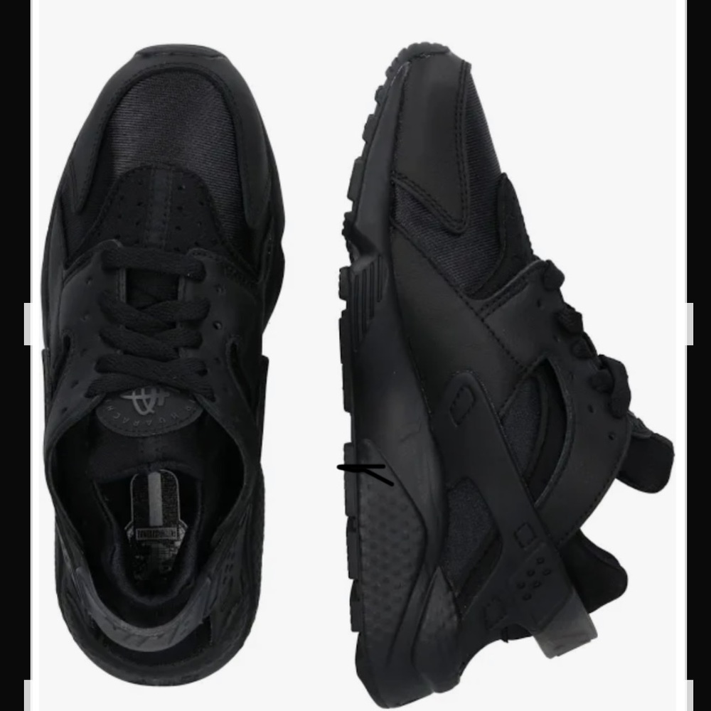 All black huaraches size 12, lightly worn